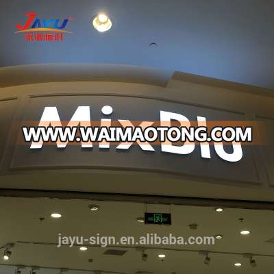 Most popular mirror stainless steel for side epoxy resin letter